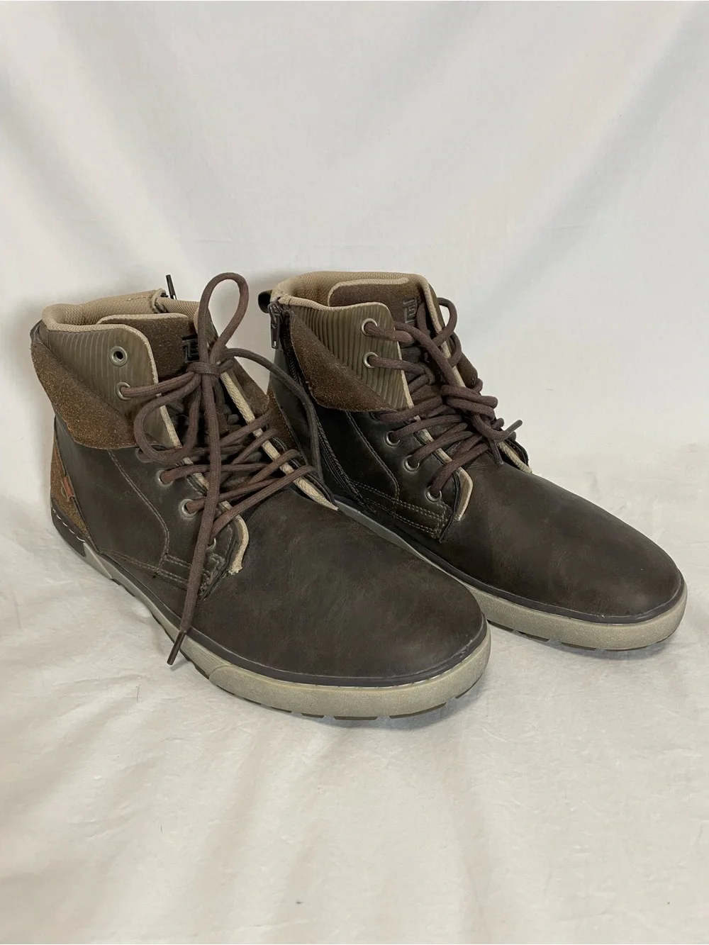 Day Five Viper Men's Casual High-Top Rugged Boots in Brown, Sz 13, NEW